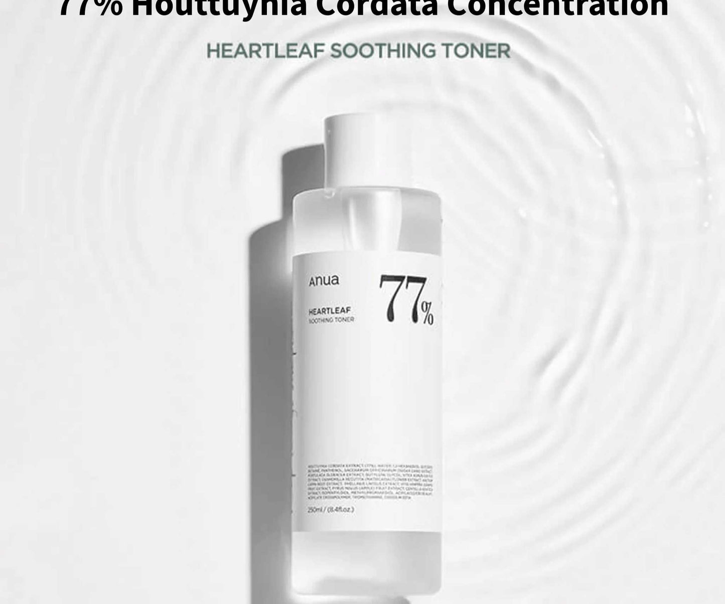 ANUA- Heartleaf 77% soothing toner 250ml