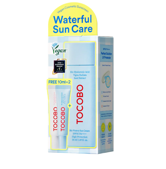 TOCOBO- Bio watery sun cream SPF50+ PA++++ deluxe set